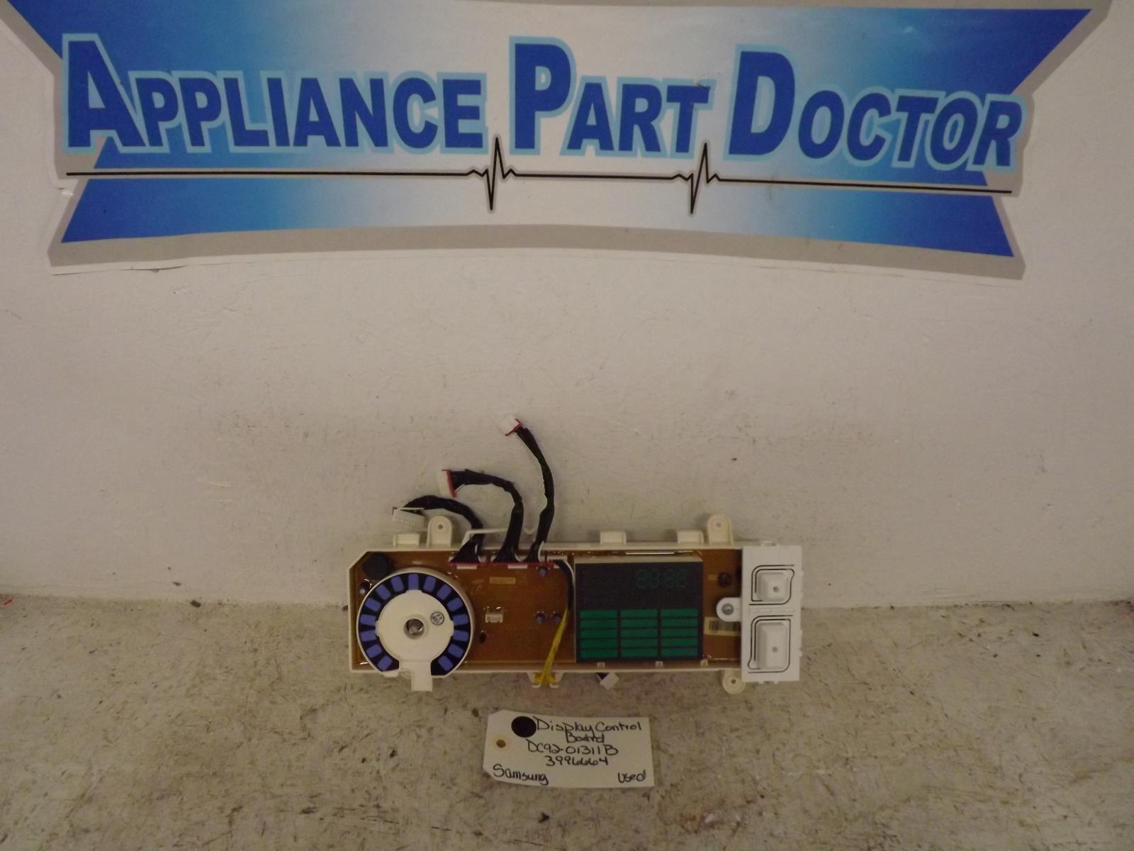 Samsung Washer DC92-01311B 3996664 Display Control Board Used Samsung Washer DC92-01311B 3996664 Display Control Board Used